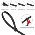 75pcs Self-locking Plastic Nylon Cable Straps/200mm,150mm,100mm Self Locking, Cable Tie Fixing Fastening Ring Zip Wraps Strap Cable Zip Tie. 