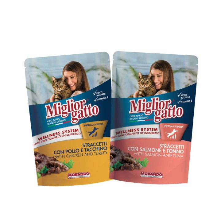Morando Cat Wet Food Pouch Chicken & Turkey / Tuna & Salmon 100g