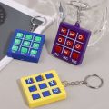 OX Chess Key Chain Cute Game Children Educational Toy Pendant Keychains Student Puzzle Decompression Keyring. 