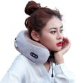 USB RECHARGEABLE Vibration U Shaped Massage Multifunctional Usmp Pillow Foam Neck Healthcare Pain Relief Muscle Relaxation Travel Massager for Train Trip Home Office Use. 