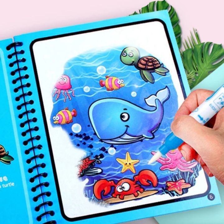 Water%20Book%20With%20Pen%20Doodle%20Painting%20Board%20Montessori%20Toys%20For%20Children%20Gift%20-%20Image%203