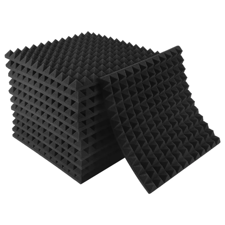 ARELENE 12 Pack Pyramid Shape Soundproof Foam Sound Proof Padding ...