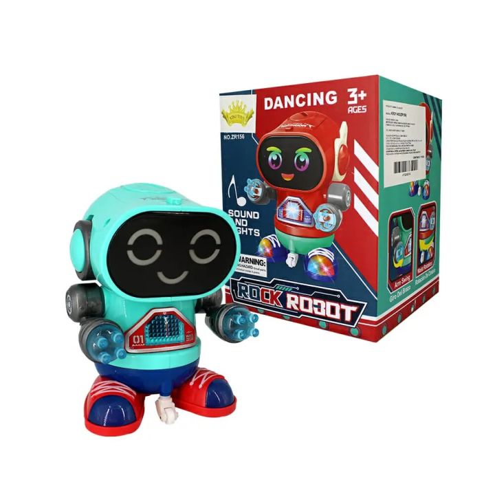 Children's Dancing Singing Robot Electric-rock Robot With Light And Music Robot