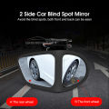 Geepact 2pcs Rearview Mirror 360° Adjustable Blind Spot Mirror Car side mirror Convex Mirror Double Side Reversing Mirror Auxiliary Mirror Automobile Exterior Rear View Reversing Parking Mirror Safety Driving. 