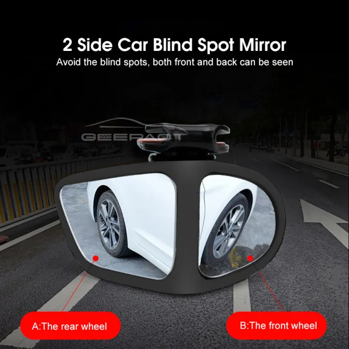 Geepact%202pcs%20Rearview%20Mirror%20360%C2%B0%20Adjustable%20Blind%20Spot%20Mirror%20Car%20side%20mirror%20Convex%20Mirror%20Double%20Side%20Reversing%20Mirror%20Auxiliary%20Mirror%20Automobile%20Exterior%20Rear%20View%20Reversing%20Parking%20Mirror%20Safety%20Driving%20-%20Image%203