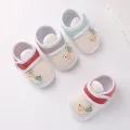 Cotton Soft Baby Girls Flat Newborn Toddler Leaning Walking Shoes Flats. 