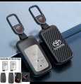 Car Remote Key Case Cover Luxury Metal Car Key Cover TOYOTA VITZ / AQUA / AXIO / PRIUS / AXIO WXB / PREMIO / ALLION / CHR / VIOS Smart Key Protect Shell. 