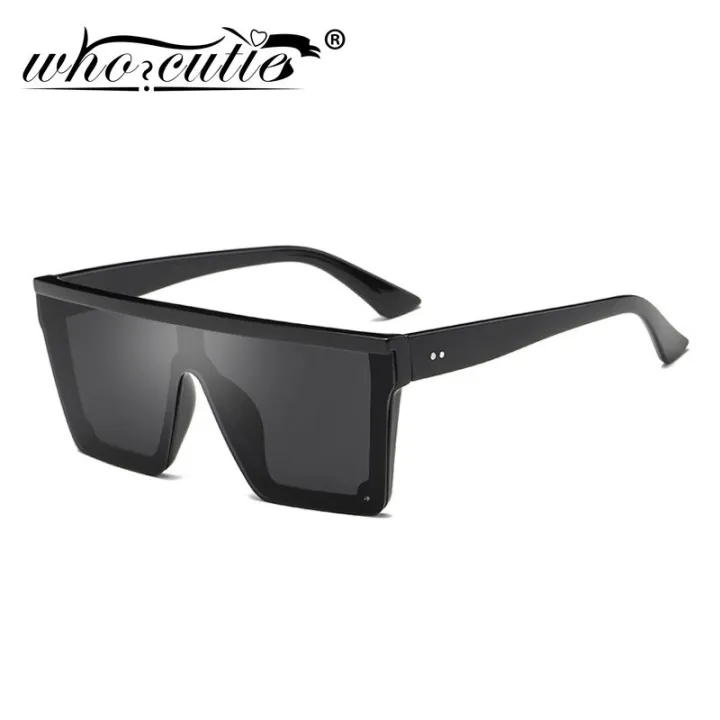 Max Glasiz 2022 Square Sunglasses Women Large Square Sunglasses Men Black Frame Vintage Retro Sun Glasses