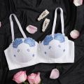 Beauwear Free Return Whole Sale Appliques Demi Bra for Woman Contrast Color Underwear Big Size 85C-110C Half Cup Lingerie. 