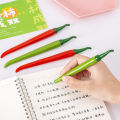 1/5/10Pcs 0.5Mm Creative Simulation Vegetable Pepper Gel Pen Black Ink Pen Student Office Stationery Cute Cartoon Modeling Signature Pen. 
