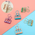 40*22mm Hollow Metal Long Tail Clip Bill Clip Hand Account I-shaped Dovetail Clip Paper Clip Home Office Folder. 
