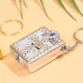 Mini Holy Bible Book Keychain – Silver, 170 Mini-Pages of Bible Passages. 
