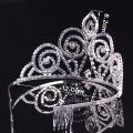 Bride Tiara Crown Large Headdress Princess Wedding Crown Pageant Ornaments Hair Jewelry Accessories. 