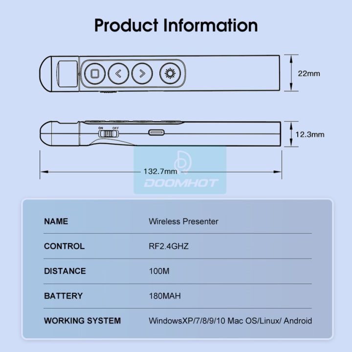 %E3%80%90Simple%203C%E3%80%91Dooshot%20wireless%20presenter%20wireless%20presenter%20remote%20control%20USB%20Laser%20Pointer%20Presentation%20Remote%20pen%20laser%20pointer%20pen%20USB%20-%20Image%208