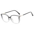 Large Frame Reading Glasses Vision Flat Lens Anti Blue Blue Blockers Artistic Design Flash  Glasses for Office Work Reading Fashion Accessory Eye Protection Far sighted Users. 