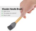 5 Pack Silicone Spatula, Mini Spatulas Scrapers with Bamboo Handle for Cooking Baking Nonstick Cookware Kitchen Utensils. 