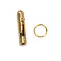 Tools Brass Mini Portable Retractable Cutter Cutting Paper Office Stationery Key Chain YULING. 