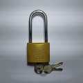GLOBE Brass Painted Padlock - Long Shackle 4.7 cm * 10 cm  ( with 3 keys ). 
