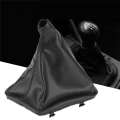Black Shift Gear Dust Cover PU Leather for BMW E30 E34 E36 E46 Z3 Boot Gear Lever Gaiter Cover. 