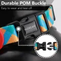 HamshMoc Adjustable Nylon Pet Dog Collar Soft Comfortable Basic Dog Collars with Fashion Pattern Safety Locking Buckle for Small Medium Dogs Walking 3. 