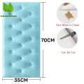 1pc Thickened 3D Soft Package Bed Sticker Anti-Collision Self-Adhesive Wall Sticker Diy Tatami Headboard Bedroom Home Decoration. 