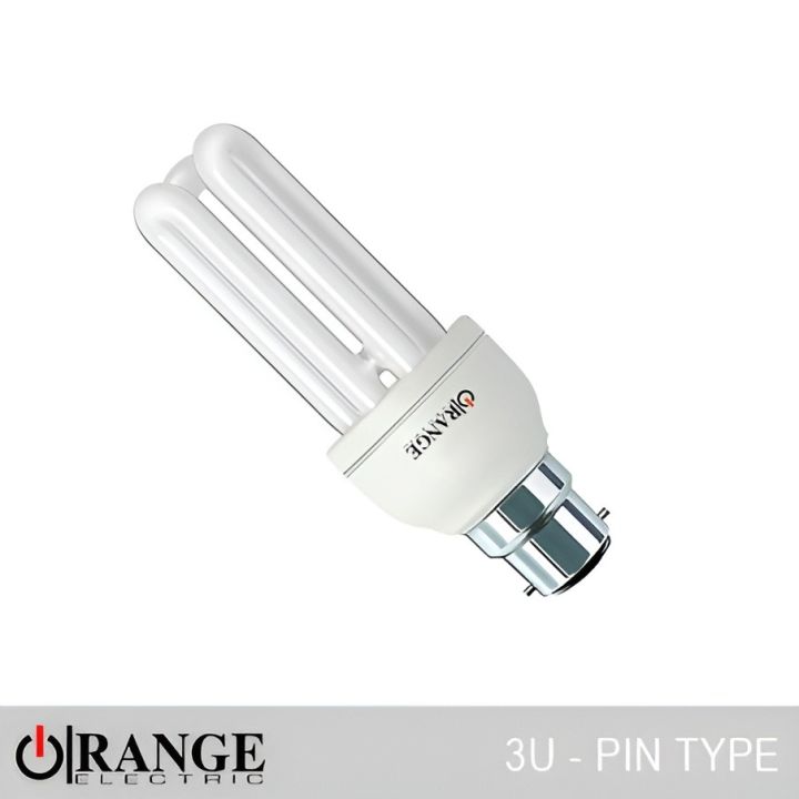 CFL 3U PIN TYPE ORANGE  50/60Hz 18 Months Warranty 20W Day Light
