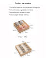 1PC Dormitory underwear storage box fabric household underwear box for separating socks and bras. 