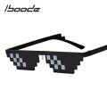 seemfly Funny Glasses Women Men Polygonal Brand Thug Life Sunglasses Mosaic Masculine 8 Bits Style Pixel Sun Glass Fashion. 