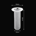 1/4Pcs Stainless Steel Floor Drain Filter Kitchen Bathroom Hair Garbage Anti-blocking Drain Outlet Strainer. 