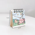 Cute Calendar Student Desk Calendar Calendar Decoration Line Dog Mini Calendar Small Desk Calendar. 