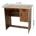 Writing Table Melamine -  5 year warranty - drack brown -Small. 