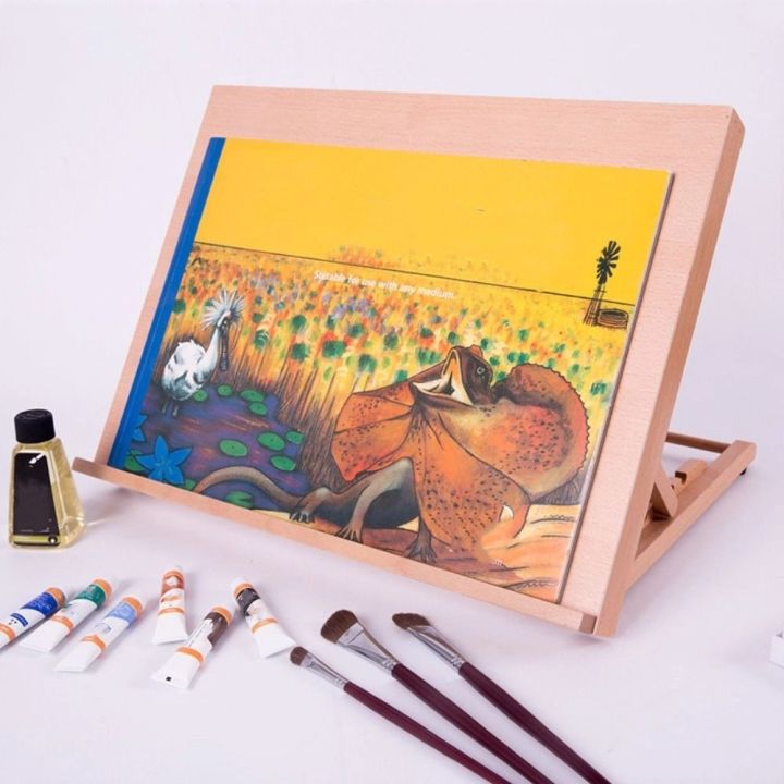 Fashion Folding Beech Wood Table Easel Adjustable Art Painting Easel ...