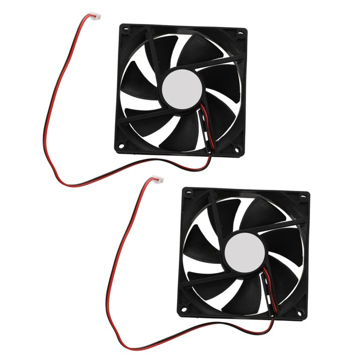 2X 90mm x 25mm DC 12V 2Pin Cooling Fan for Computer Case CPU Cooler ...