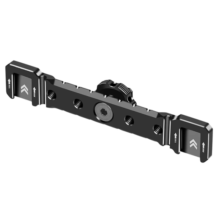 Cold Shoe Mount Bracket Dual Hot Shoe Extension Bar Plate Adapter