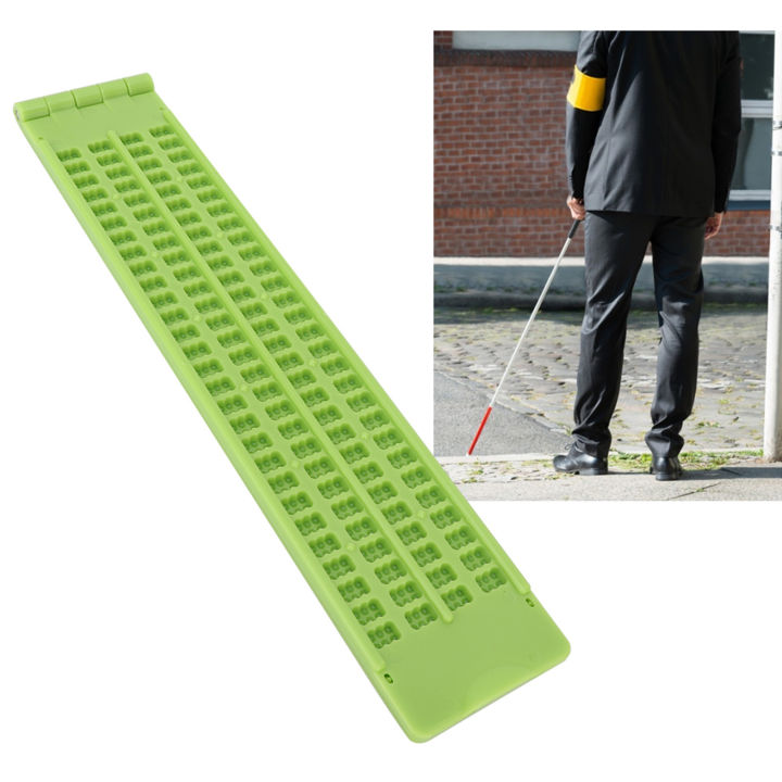 Portable Braille Writing Portable Plastic 4 Lines 28 Cells Braille ...