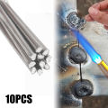 10pcs Aluminum Welding Rods  -  Low Temperature Easy Melt - Weld Bars Cored Wire Rod - Solder Tin Flux for Soldering Aluminum - for Soldering Aluminum. 