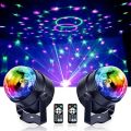 LED Sound Activated Party Lights Control DJ Lighting Disco Ball Strobe Club Lamp 7 Modes Stage Par Light Magic Mini LED Stage Lights For Christmas Home Room Dance Partiee Parties Birthday. 