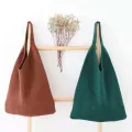 【ALLGOOD】Women Casual Hollow Woven Shoulder Bag Knitted Handbags Shopping Bag Large Capacity Summer Beach Bag Purse Sling Bag for Women. 