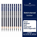 5/10PCS Faber Castell Goldfaber Charcoal Graphite Sketch Set Pencils for Drawing Sketches Shading Artists Art Supplies. 