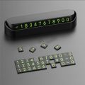Temporary Parking Card Luminous Car Phone Number Plate. 