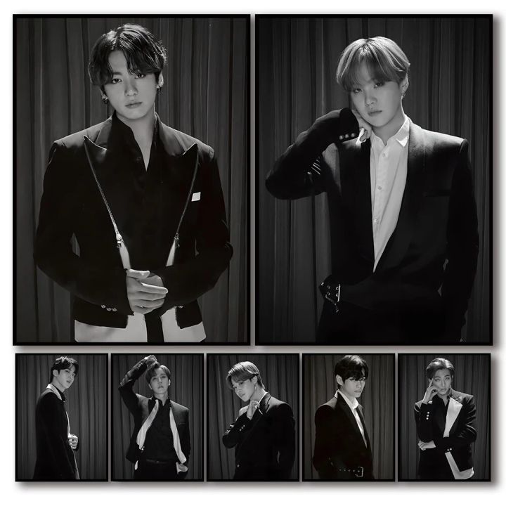 【NEW】 Home Decor Poster Korean Popular Music B-Bangtan Boy-Band-Bts Indoor Wall Sticker Bedroom Hanging Painting Bedside Decoration