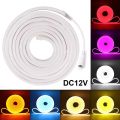 5m Flexible Silicone Neon LED Light Strip Set, 2835, Low Voltage, 12V, 6x12, Integrated Form, Linear Flexible Light Strip. 