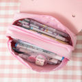 Cute Cat Large Capacity Stress Relieving Pencil Case Big Pencil Box Portable Girls Pen Bag Double Layer School Pouch Kawaii Cosmetic Bag. 