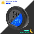 【New release】Solar Car Clock Outside Thermometer Driving Time Reminder Automatic Switch High Precision Clocks Car Electronic. 