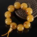 [ New ] Imitation Antelope Horn round Beads Bracelet Goat Horn Gourd Beads Bracelet Crafts Safety-Blessing Card Lucky Pendant Small Jewelry Single Circle. 