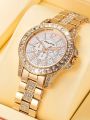 Luxury Fashion Women Quartz Watch Set Alloy Strap Ladies Wristwatch Alloy Bracelet Female Clock Reloj Mujer.