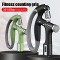 hand grip 10-100KG Professional hand trainer outdoor fitness wrist strength machine adjustable counting finger grip strength machine hand gripper. 