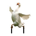 30*45cm Goose Acrylic Garden Stake Cute Goose Statue Garden Ornaments Lawn Potted Plant Decoration Flower Pot Embellishment. 