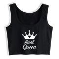 Anal Queen Graphic Slim Fit Crop Top Swinger Funny Naughty Lifestyle Tank Tops Hotwife Humorous Flirty Camisole. 