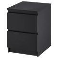 VTEC 2 Drawer White Bedside Cupboard / Chest table / Bedside Table / Console table / Drawer box / Drawer cupboard / Storage cupboard / Side Table / Modern Furniture. 